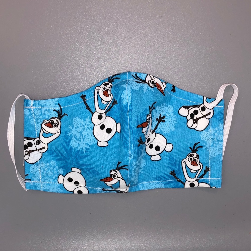 Frozen Olaf fabric face mask